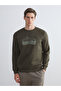 Crew neck printed men's sweatshirt