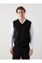Peak New Season Standard Fit V-Neck Men's Knitwear Sweater