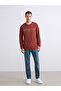 Crew Neck Printed Men's Thick Sweatshirt - 2