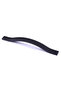 Furniture Handle Striped Model Durable Long Lasting Modern Decorative Design 288 mm Black Metal - 6