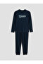 Mg Trend'En Navy Blue Standard Fit Men's Pajama Set - 7