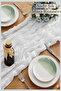 Bohemian Table Runner Tablecloth Modern Home Decor Wedding Engagement Special Occasion Tablecloth Dowry Set 100% Cotton - 4