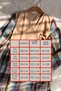 Girl's Cream Brown Blue Checkered Cotton Muslin Prayer Dress - 7