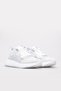 White Silver Inside and Outside Genuine Leather Lace-Up Lightweight Sole Women's Sports Shoes Tg09136261944 - 2