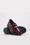Burgundy Patent Leather Inside and Out Genuine Leather Thermo Sole Women's Casual Shoes Tg0924626140634 - 2