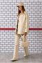 Sports Cut Leather Jacket Bone - 6