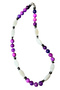 - Özlem 9422 2455 Handmade Purple Agate and Natural Stone Necklace - 3