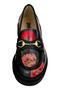Women's Vegan Leather Black Loafer - Poppy Design - 5