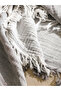 Anthracite Tasseled Tv Blanket 130X170 cm - 2