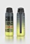 Pera Double Color Text Patterned 820 ml Matte Tritan Leak-Proof Odor-Free Water Bottle with Strap 912134 Black-Yellow - 3