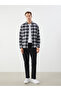 Regular Fit Long Sleeve Plaid Poplin Men's Shirt - 2