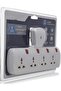 4 Way Plug Universal T Socket
