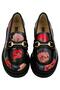 Women's Vegan Leather Black Loafer - Poppy Design - 2