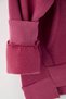 Teen Dusty Rose Thick Fleece Inside Hooded Pocket Asymmetric Knitted Sweatshirt Twoaw26Sw00113 - 7
