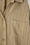 Yeşil Çizgili Oversize/Geniş Kalıp Dokulu Gömlek TWOAW26GO00083 - 7