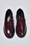 Kahverengi Rugan Dikiş Detaylı Kadın Loafer Ayakkabı TAKAW26LA00006 - 3