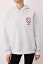 Kar Melanj Nakışlı Oversize/Geniş Kalıp Kalın İçi Polarlı Örme Sweatshirt TWOAW26SW00181 - 4