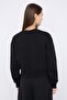 Teen Siyah Baskılı Regular/Normal Kalıp Örme Sweatshirt TWOAW26SW00189 - 4