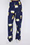 Teen Lacivert %100 Pamuklu Ördek Desenli Biyeli Örme Pijama Takımı THMAW26PT00117 - 3