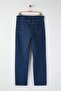Lacivert Baggy/90's Straight Fit Jeans Bol Kot Pantolon TMNSS24JE00012 - 8