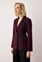 EXCLUSIVE Özel Koleksiyon Bordo Fitted Kaşe Blazer Ceket TWOAW26BC00054 - 3