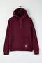 Bordo Oversize/Geniş Kesim Kapüşonlu Etiketli İçi Polar Pamuklu Sweatshirt TMNAW21SW2005 - 5