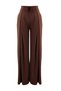 Brown Pleated Diver/Scuba Fabric Sports Knitted Sweatpants Thmaw26Ea00006 - 5