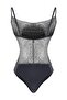 Anthracite Degaje Collar Strap Knitted Sequin Snap Fastener Bodysuit Tpraw26Bd00030 - 6