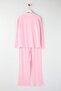 Pembe Fırfırlı Cep Detaylı Viskon Dokuma Pijama Takımı THMAW25PT00146 - 6