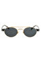 Oval Design Gold Frame Black Glass Women & Men Sunglasses Db1042/S - 5