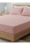 Elastic Bed Sheet Set with Pillowcases Cover Cotton Durable Tear-Resistant Single Double Size