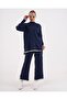 Şerit Detaylı Triko Takım - 4