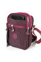 Small Size Mega Crinkle/Clink Is Waterproof Imported Fabric Cross Shoulder Phone Bag Burgundy 227 - 6