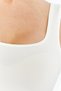 Women's Wide Strap Lycra Body Ecru - 7