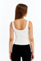 Women's Wide Strap Lycra Body Ecru - 5