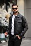 New Season Men's Oversize Leather Jacket - 3