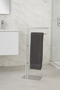 Freestanding Towel Holder, Double, 38 X 80.5H X 18 cm -Chrome - 2