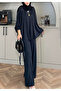 Women's Comfortable Fit Batwing Sleeve Blouse Pants Set - 7