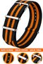 24mm Fossil-Welder-Casio-Seiko-Omega-Armani Watch Compatible Nato Textile Fabric Watch Band 24Model28