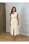 Sleeveless Button-Down Cotton Linen Shirt Dress with Belt - 4
