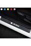 Accessory Auto Door Sill Sticker Carbon Compatible for Suzuki Alto 4 Pieces