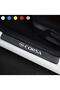 Accessory Auto Door Sill Sticker Carbon Compatible for Opel Corsa 4 Pieces