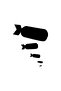 Bombs Auto custom new sticker Black 30 x 36 cm