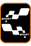 Sport Checkered Auto Special New Sticker White 30*16 cm