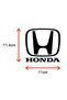 For Honda new compatible Accessory Auto special new sticker Black 11 Cm