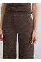 Wide Leg Women's Trousers with Elastic Waist - 3