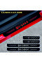 Accessory Auto Door Sill Sticker Carbon Compatible for Fiat Siena 4 Pieces