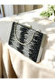 Special Design Double Color Black Silver Metal Handle Crystal Stone Evening Dress Bag Kına - 7