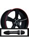 Peugeot 307 Compatible Door Handle Rim Sticker 10 Pieces