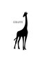 Giraffe Design Auto Sticker Black 15*8 Cm - 2